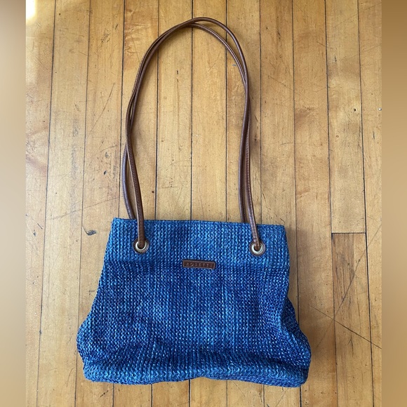 Rosetti Blue Woven Handbag - Picture 3 of 5